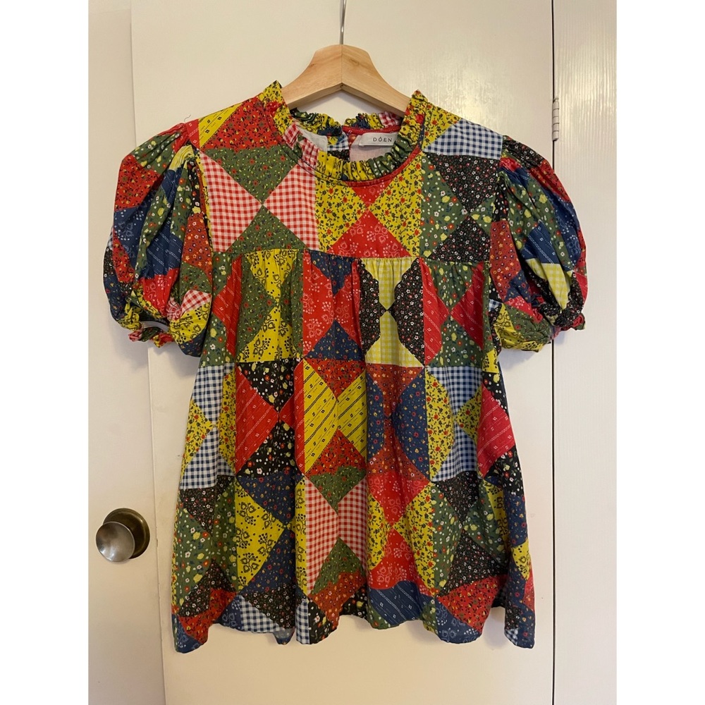 Doen Alida Countryside Patchwork Top